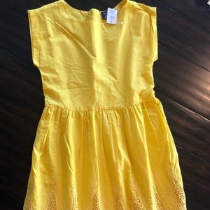 Gap Kids yellow shirt sleeve dress. NWT size 10